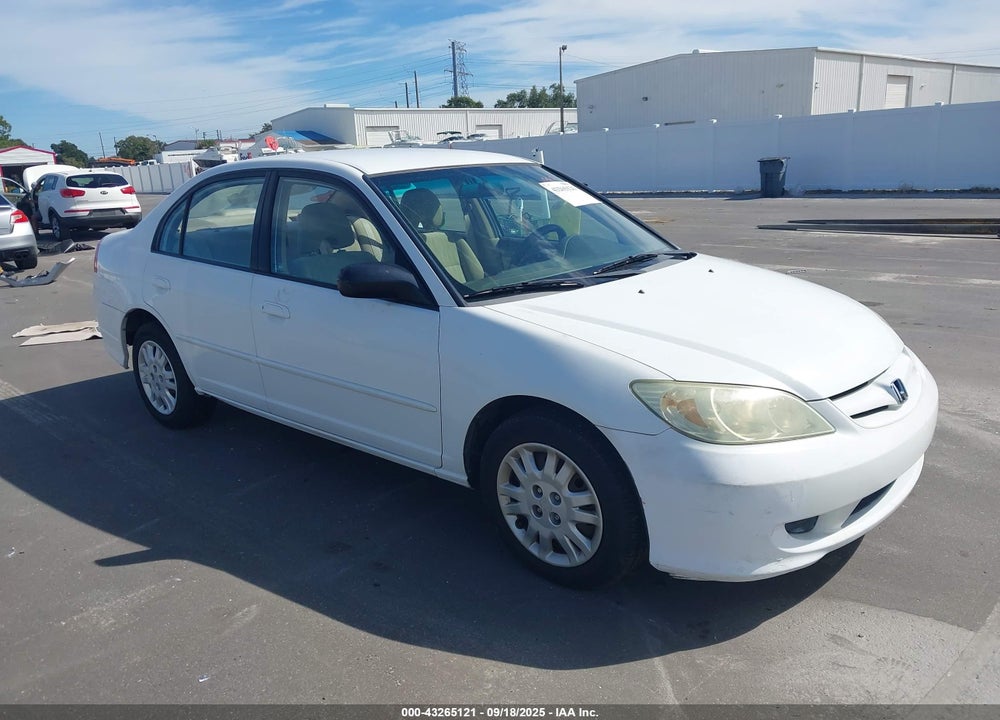 2005 HONDA CIVIC LX VIN: 2HGES16575H623533