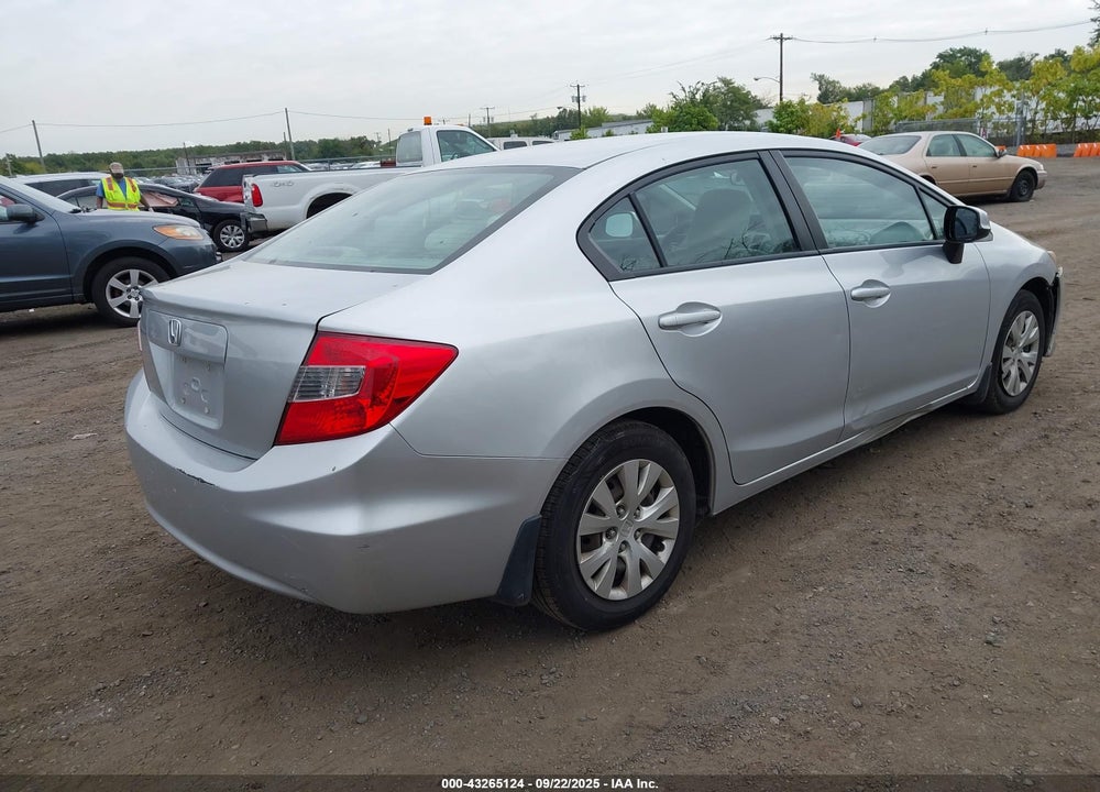 2012 HONDA CIVIC LX VIN: 2HGFB2F55CH306146