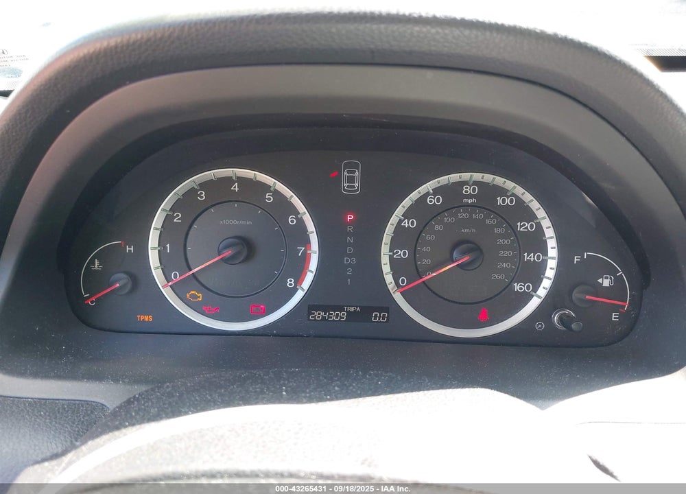 2009 HONDA ACCORD 2.4 LX VIN: 1HGCP26319A094629