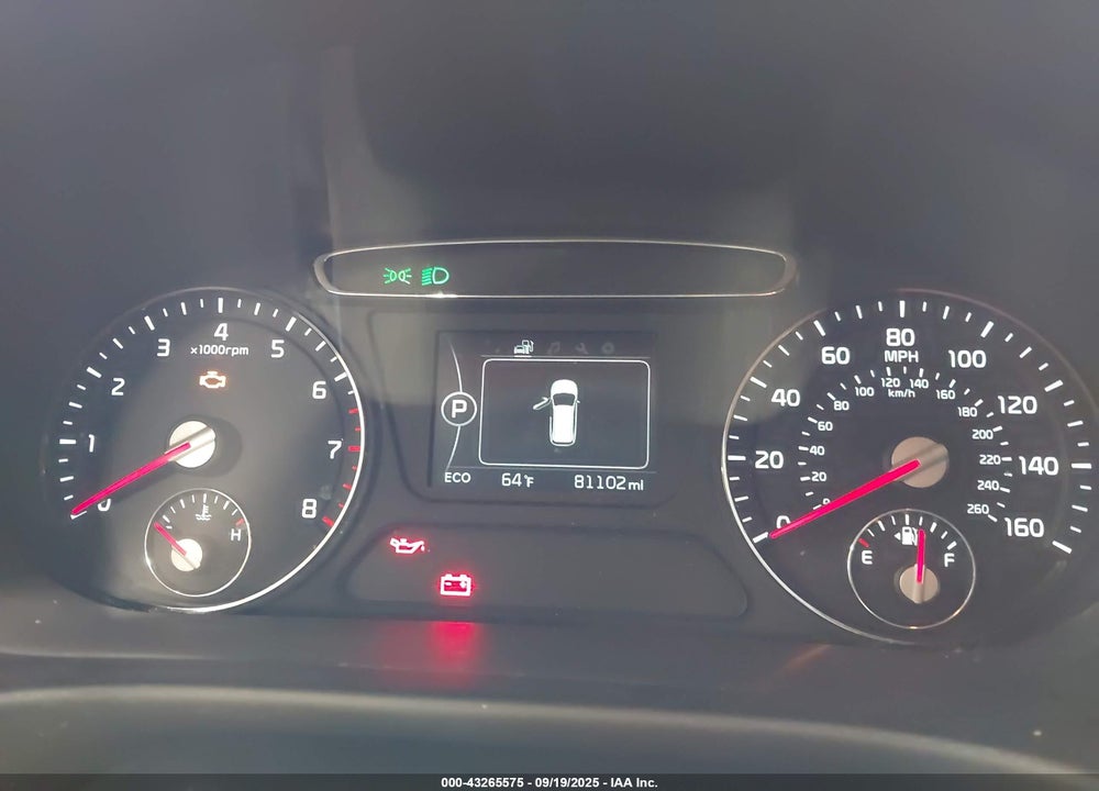 2016 KIA SORENTO 2.4L LX VIN: 5XYPGDA38GG081912