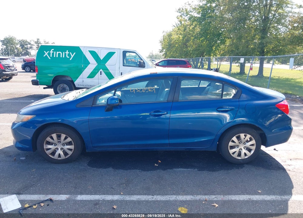 2012 HONDA CIVIC LX VIN: 19XFB2F5XCE369348