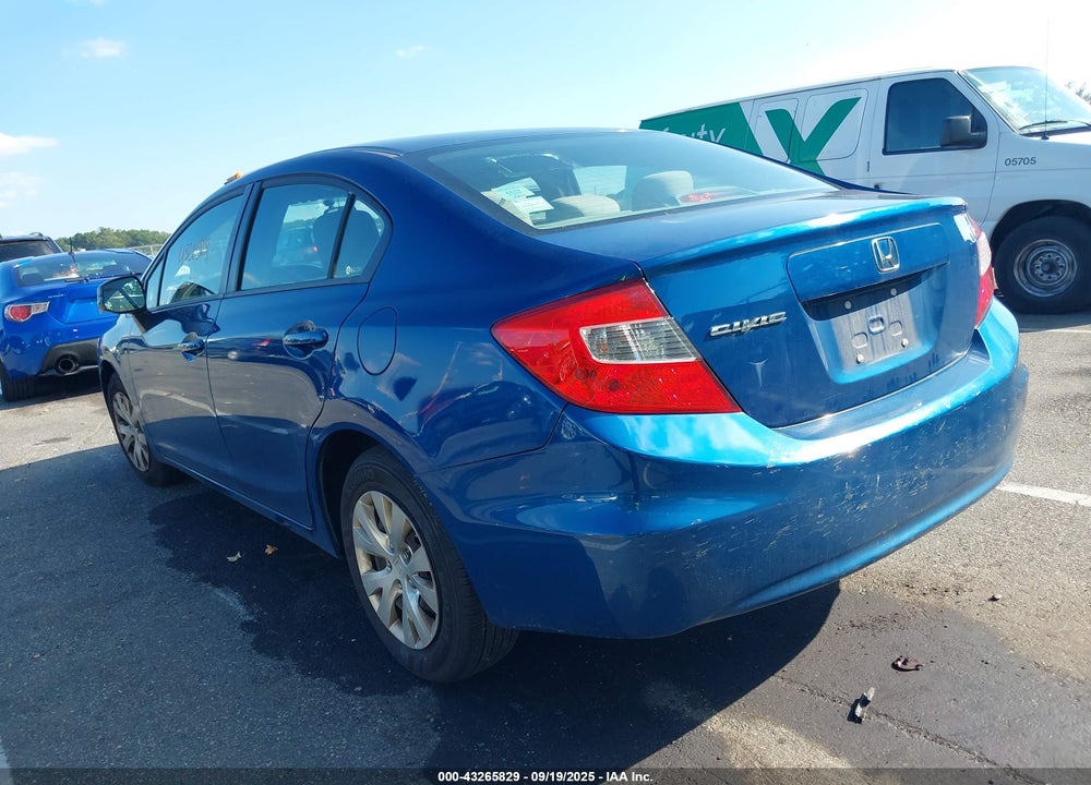 2012 HONDA CIVIC LX VIN: 19XFB2F5XCE369348
