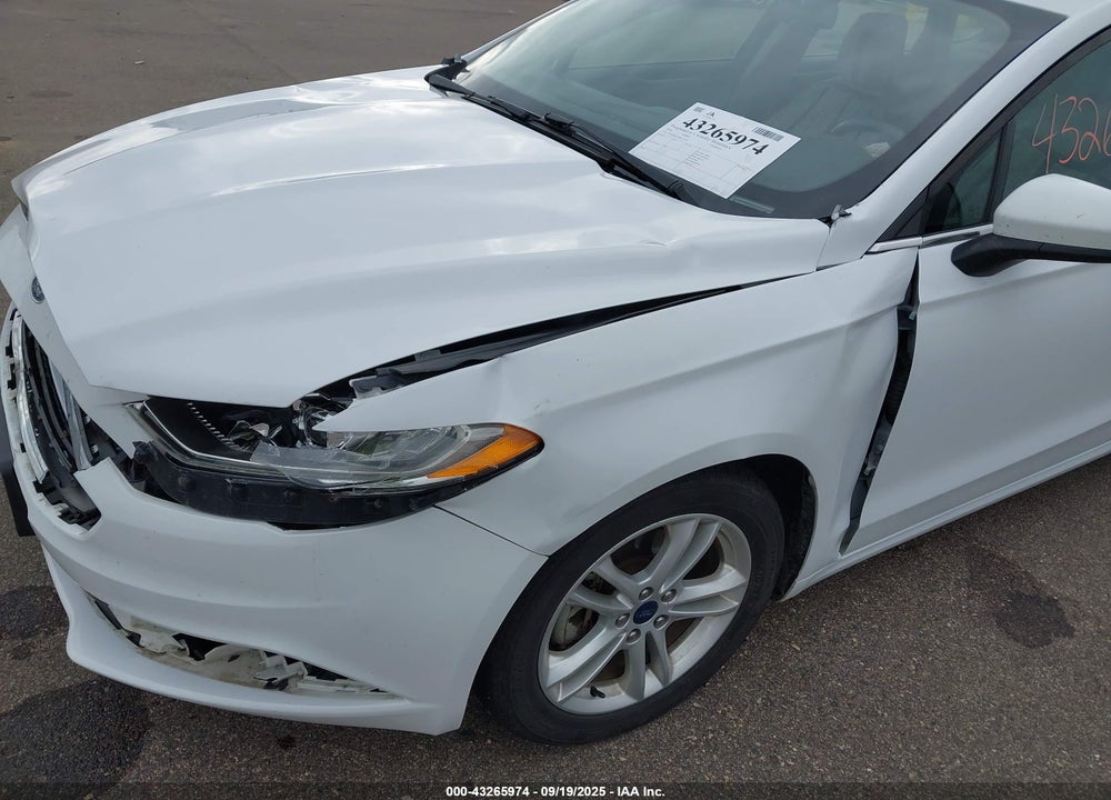 2018 FORD FUSION VIN: 3FA6P0H7XJR133525