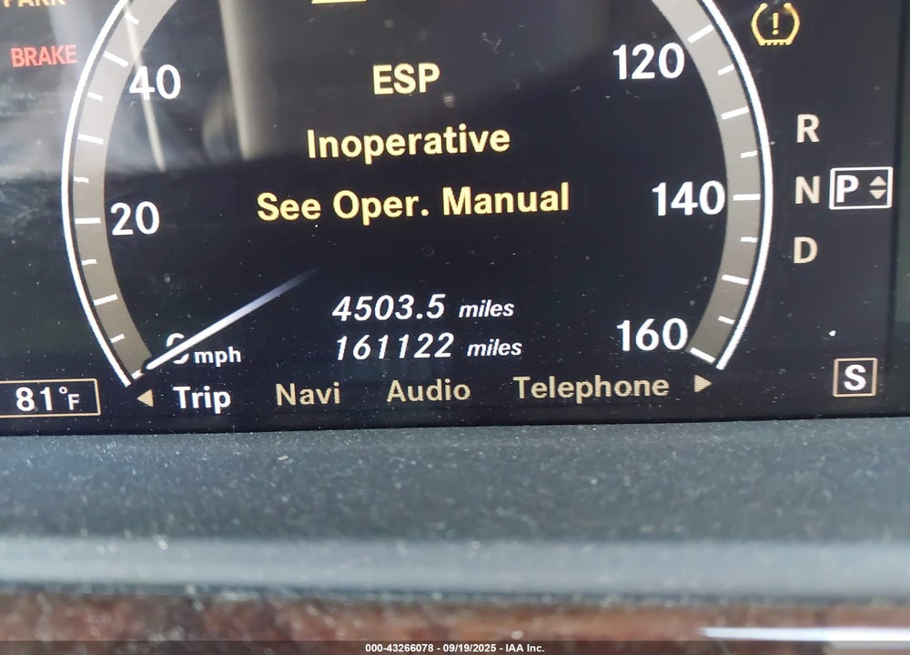 2007 MERCEDES-BENZ S 550 4MATIC VIN: WDDNG86X37A115206
