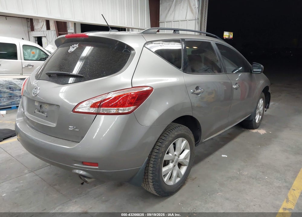 2012 NISSAN MURANO VIN: JN8AZ1MU6CW110246