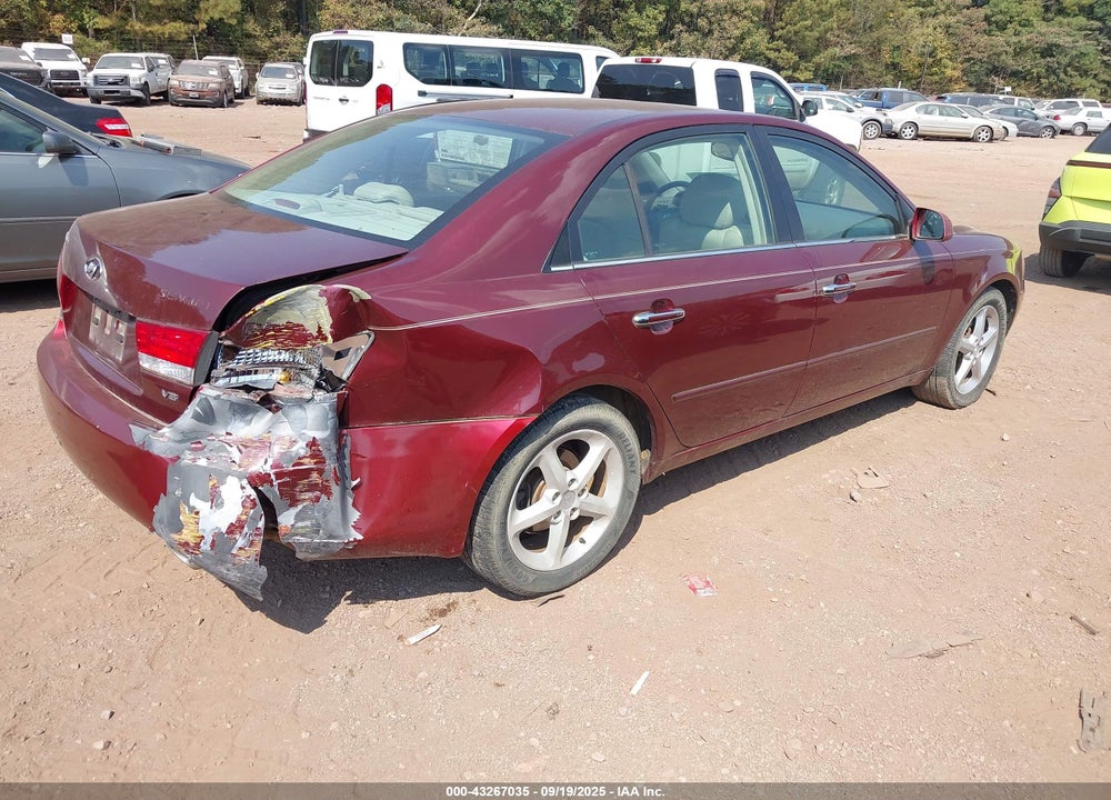 2007 HYUNDAI SONATA LIMITED/SE V6 VIN: 5NPEU46F67H212461