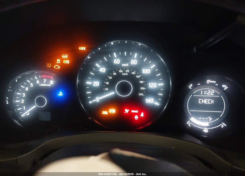 2016 HONDA HR-V EX-L VIN: 3CZRU6H7XGM711061
