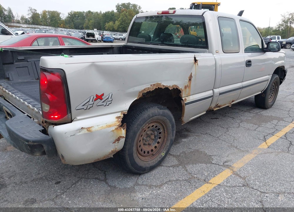 2004 CHEVROLET SILVERADO 1500 WORK TRUCK VIN: 2GCEK19V341265722