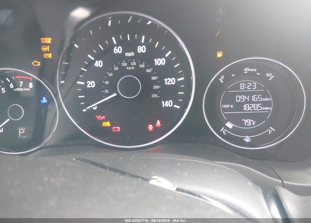 2018 HONDA HR-V VIN: 3CZRU5H75JM711244