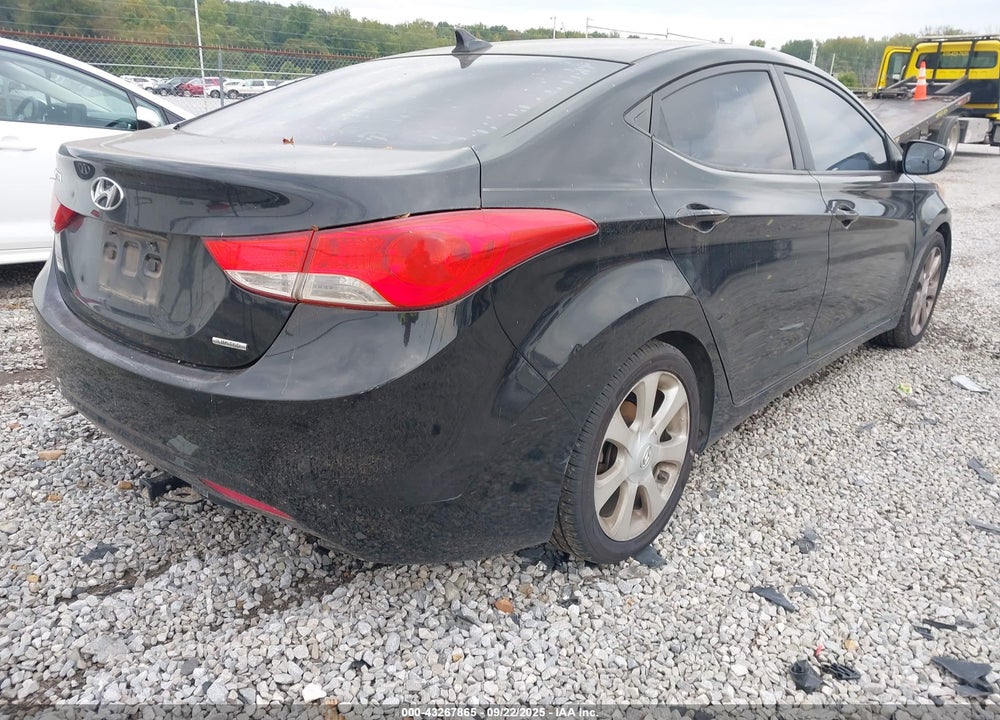 2011 HYUNDAI ELANTRA LIMITED (ULSAN PLANT) VIN: KMHDH4AEXBU133397