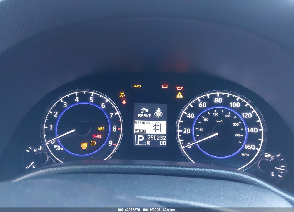 2013 INFINITI G37X VIN: JN1CV6AR0DM764527