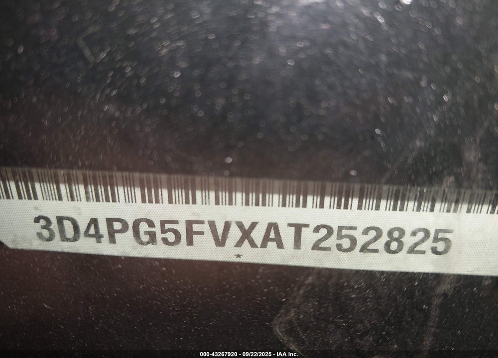 2010 DODGE JOURNEY VIN: 3D4PG5FVXAT252825