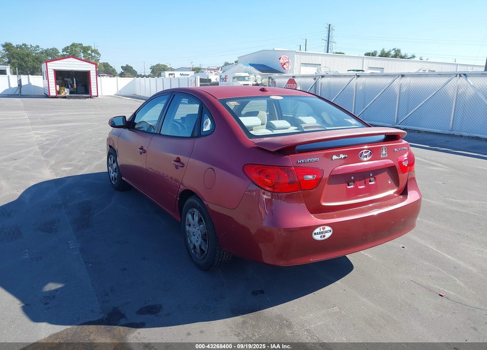 2007 HYUNDAI ELANTRA GLS/LIMITED/SE VIN: KMHDU46D57U133648