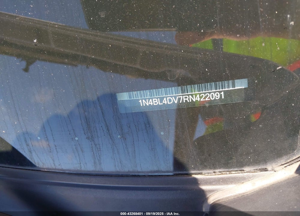 2024 NISSAN ALTIMA VIN: 1N4BL4DV7RN422091