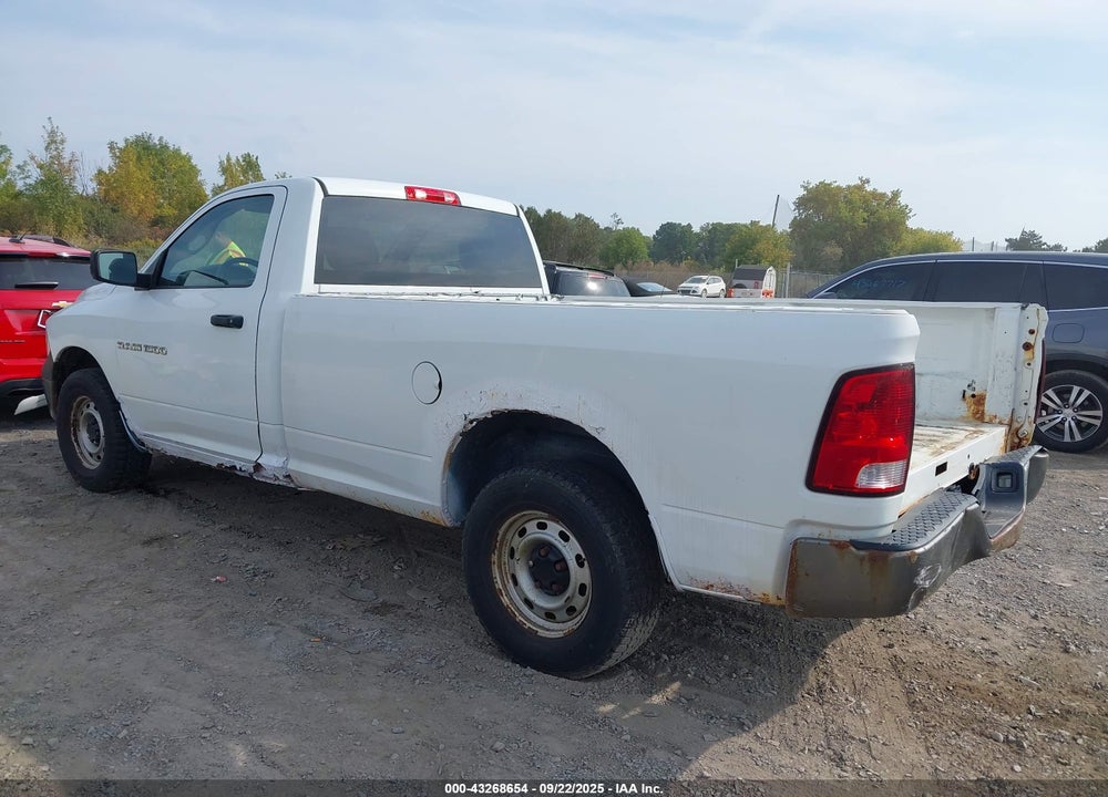 2011 RAM 1500 ST VIN: 3D7JV1EP8BG596061