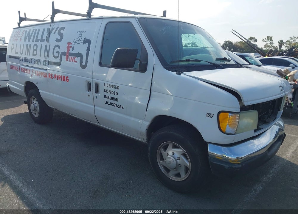 2002 FORD E-250 COMMERCIAL/RECREATIONAL VIN: 1FTNS24L32HA53344