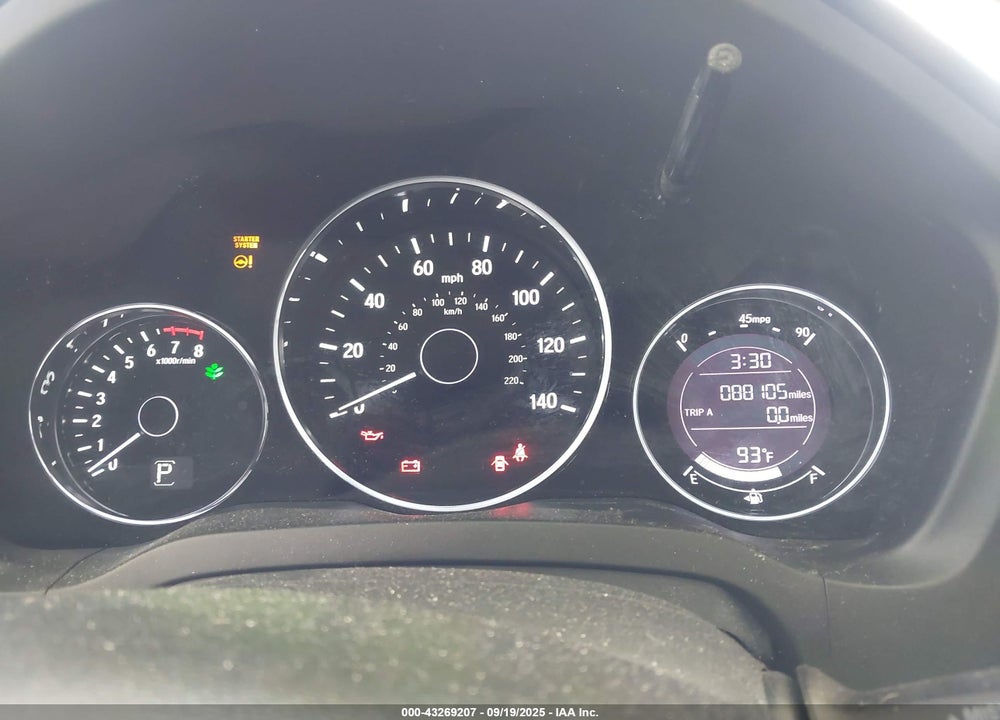 2017 HONDA HR-V VIN: 3CZRU5H54HM719649