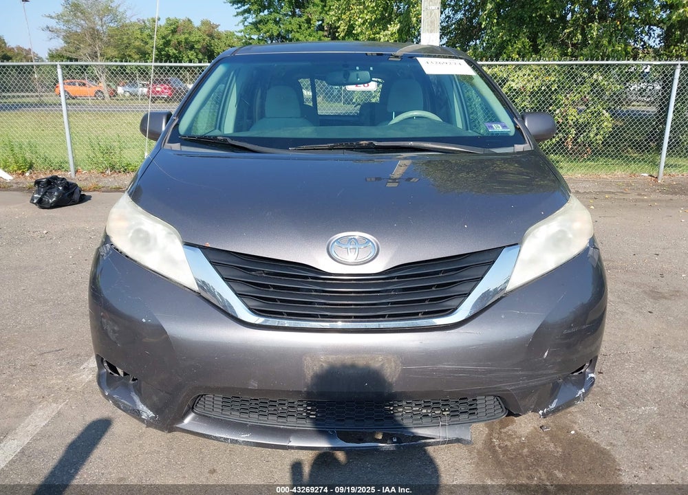 2012 TOYOTA SIENNA LE V6 8 PASSENGER VIN: 5TDKK3DC9CS187233