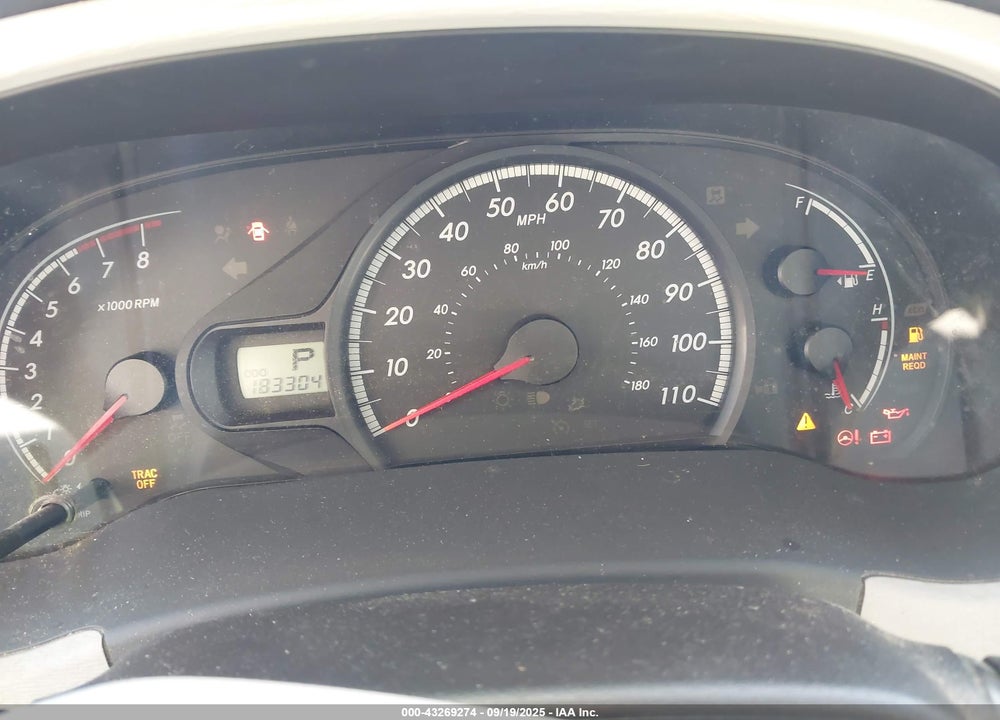 2012 TOYOTA SIENNA LE V6 8 PASSENGER VIN: 5TDKK3DC9CS187233