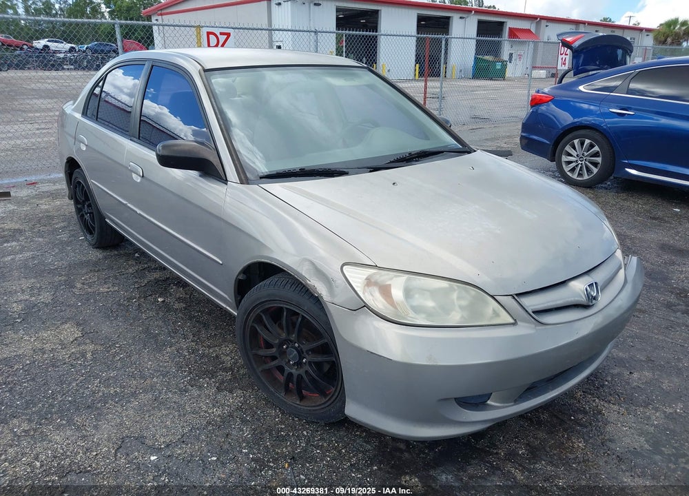 2005 HONDA CIVIC LX VIN: 2HGES16565H596244