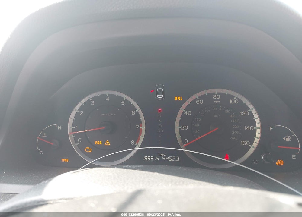 2009 HONDA ACCORD VIN: 1HGCP36879A039944