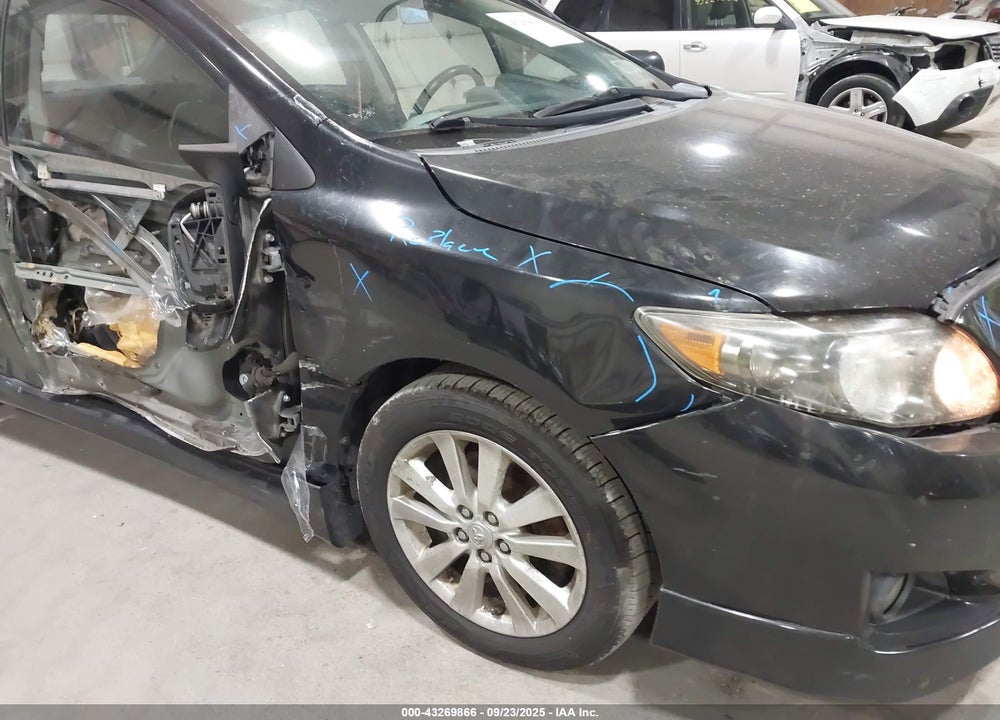 2009 TOYOTA COROLLA VIN: 2T1BU40E29C108087