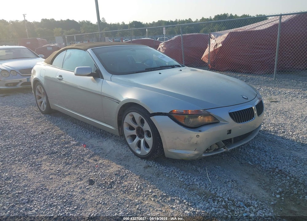 2006 BMW 650I VIN: WBAEK13486CN76377
