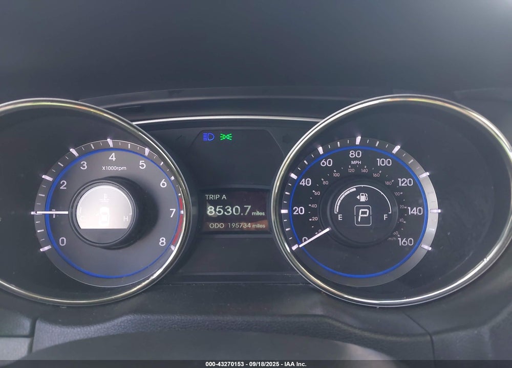 2013 HYUNDAI SONATA VIN: 5NPEB4AC9DH547731