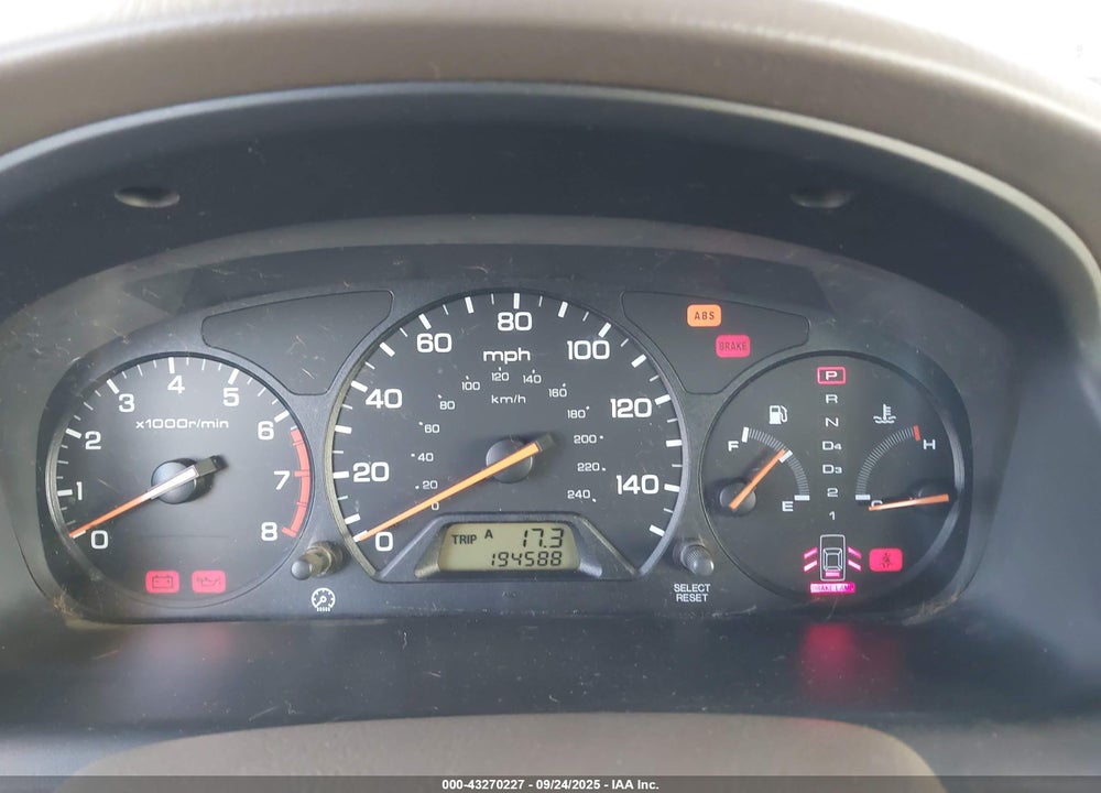 1998 HONDA ACCORD EX VIN: 1HGCG6676WA264067