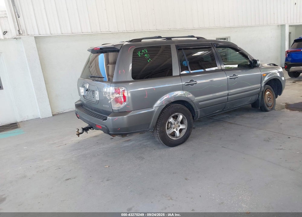 2007 HONDA PILOT EX-L VIN: 5FNYF18507B006366