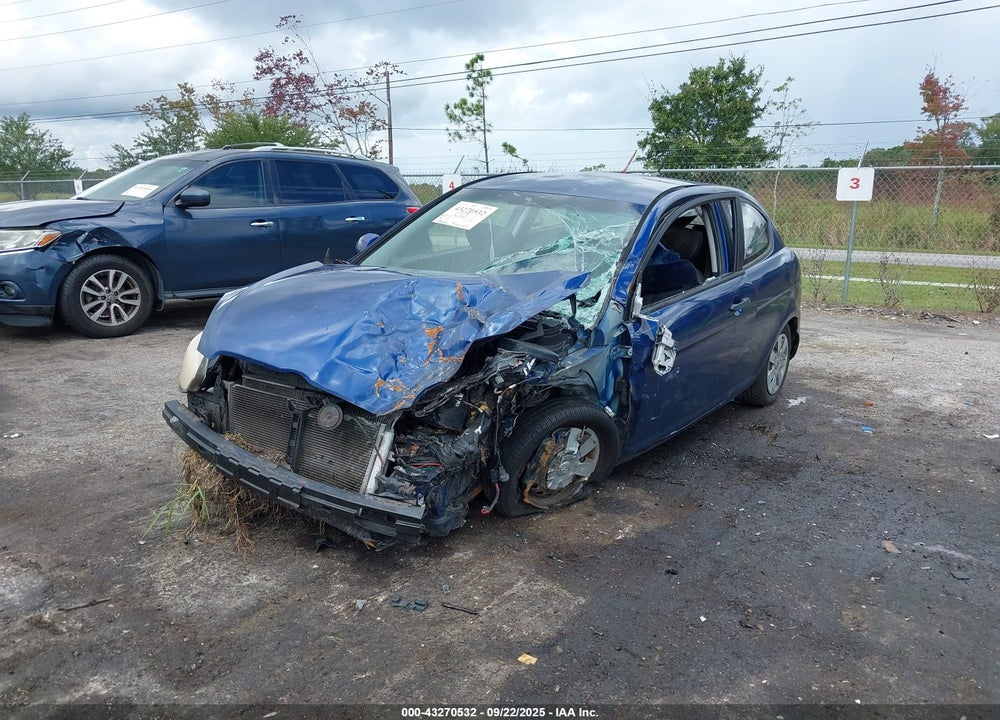 2007 HYUNDAI ACCENT GS VIN: KMHCM36C57U001518