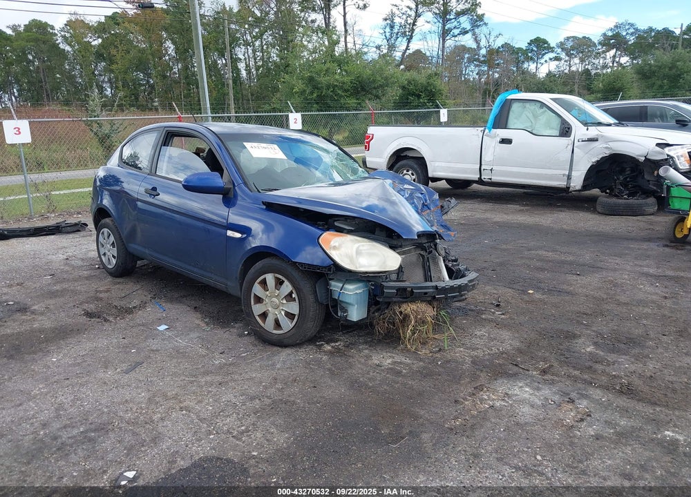 2007 HYUNDAI ACCENT GS VIN: KMHCM36C57U001518