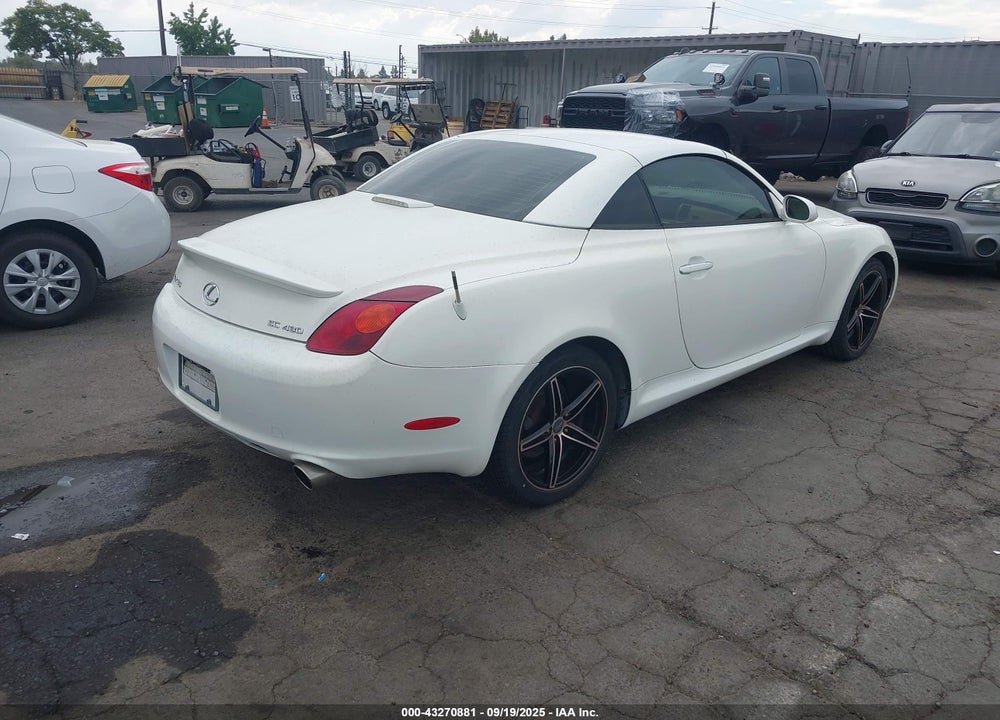 2003 LEXUS SC 430 VIN: JTHFN48Y930048032