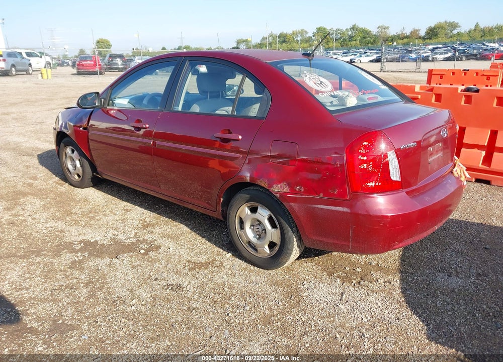 2008 HYUNDAI ACCENT VIN: KMHCN46CX8U275639