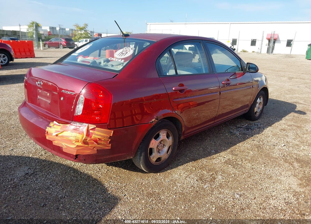 2008 HYUNDAI ACCENT VIN: KMHCN46CX8U275639