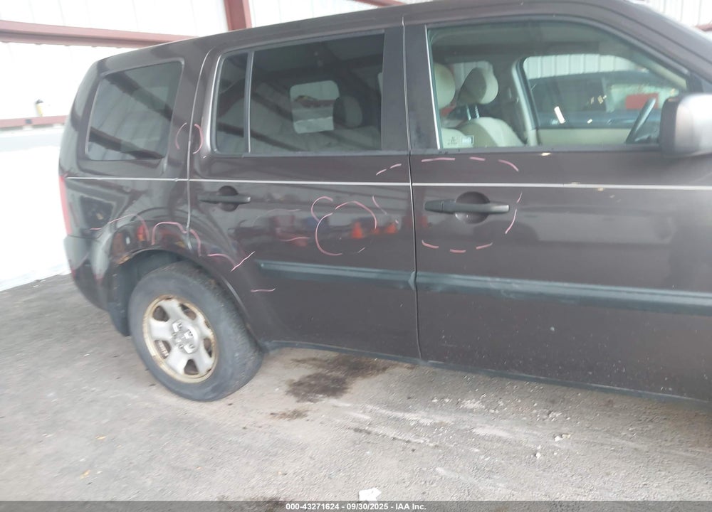 2012 HONDA PILOT VIN: 5FNYF4H2XCB009826