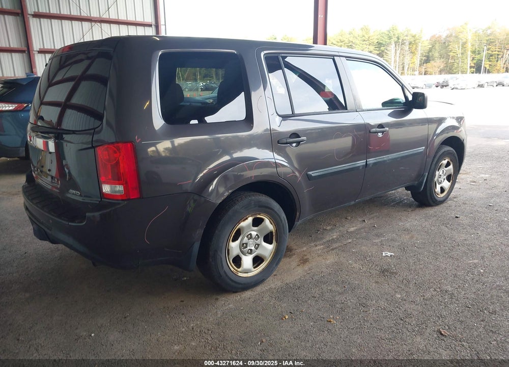 2012 HONDA PILOT VIN: 5FNYF4H2XCB009826