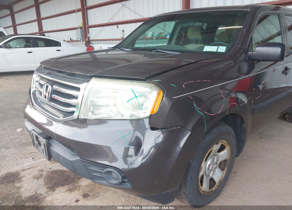2012 HONDA PILOT VIN: 5FNYF4H2XCB009826