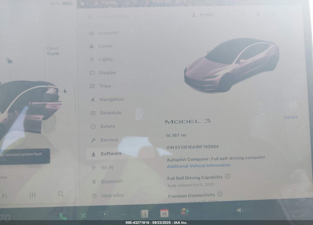2024 TESLA MODEL 3 LONG RANGE DUAL MOTOR ALL-WHEEL DRIVE/REAR-WHEEL DRIVE VIN: 5YJ3E1EA1RF742864