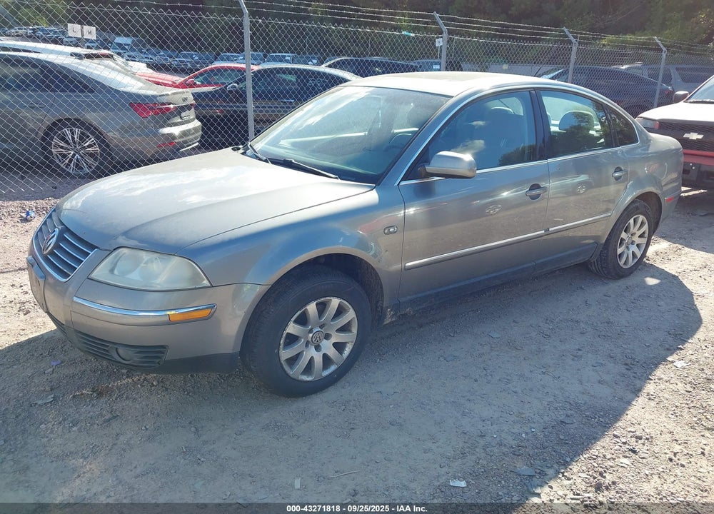 2001 VOLKSWAGEN PASSAT GLS VIN: WVWPD63B41P289671