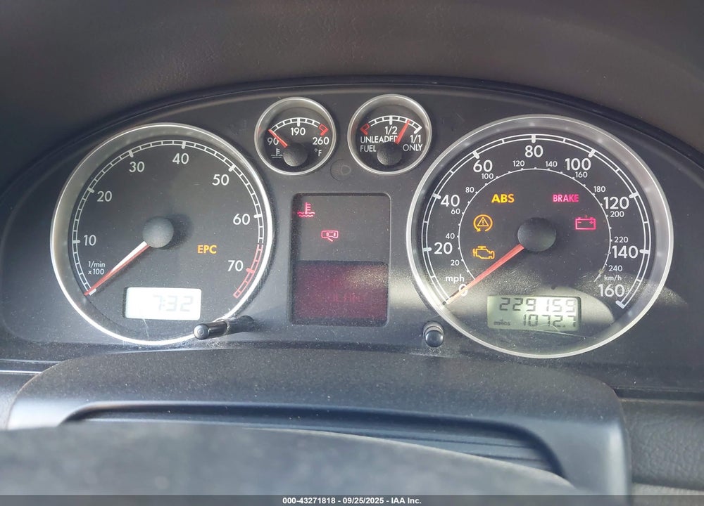 2001 VOLKSWAGEN PASSAT GLS VIN: WVWPD63B41P289671