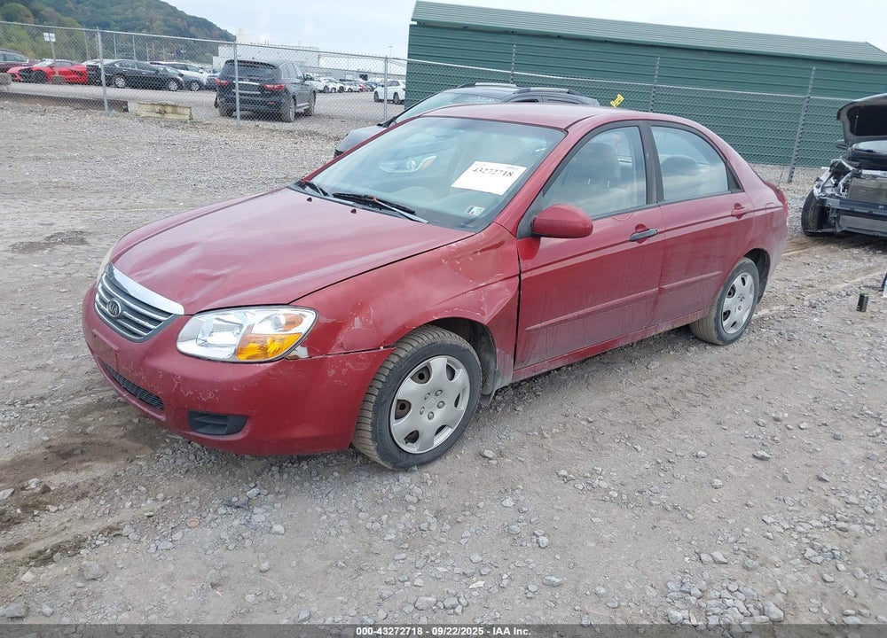 2008 KIA SPECTRA EX VIN: KNAFE121285525189