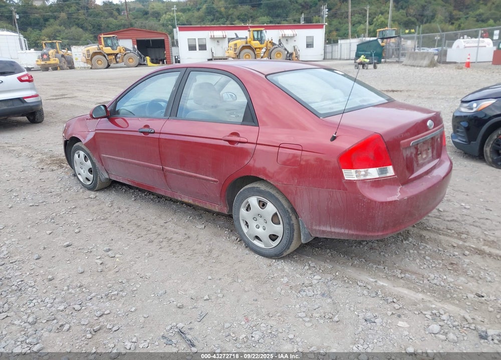 2008 KIA SPECTRA EX VIN: KNAFE121285525189