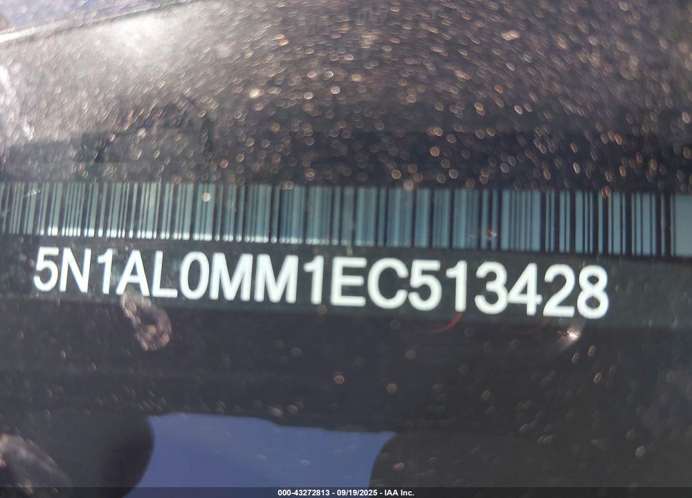 2014 INFINITI QX60 VIN: 5N1AL0MM1EC513428