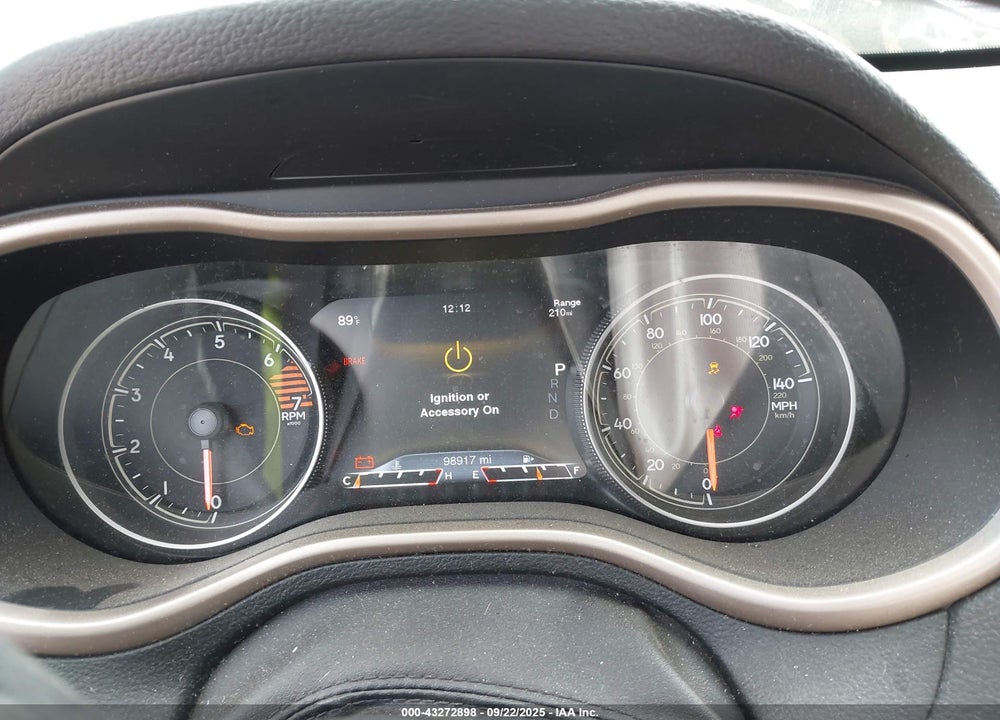 2016 JEEP CHEROKEE LIMITED VIN: 1C4PJLDB9GW257500
