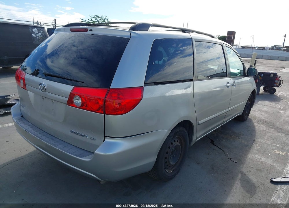 2008 TOYOTA SIENNA LE VIN: 5TDZK23CX8S109805
