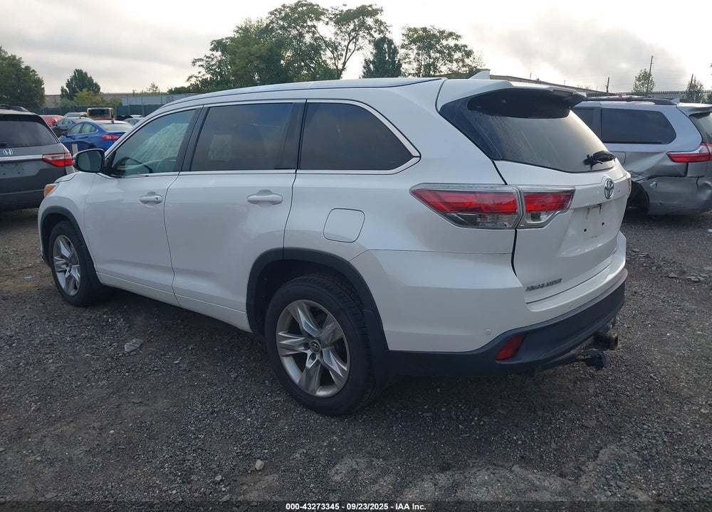 2016 TOYOTA HIGHLANDER VIN: 5TDDKRFH3GS292778