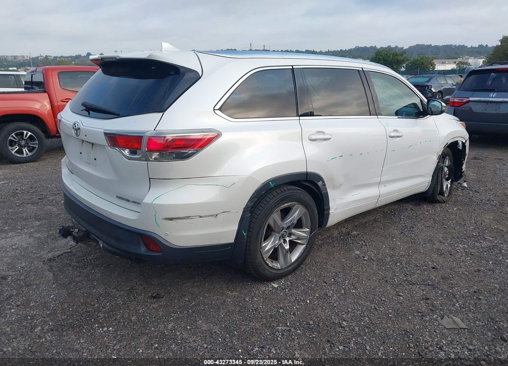 2016 TOYOTA HIGHLANDER VIN: 5TDDKRFH3GS292778