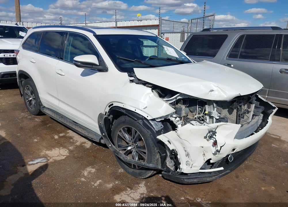 2016 TOYOTA HIGHLANDER XLE V6 VIN: 5TDKKRFH8GS161319