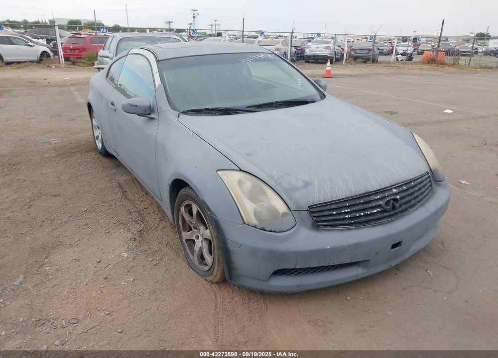 2003 INFINITI G35 BASE W/LEATHER VIN: JNKCV54E13M205159